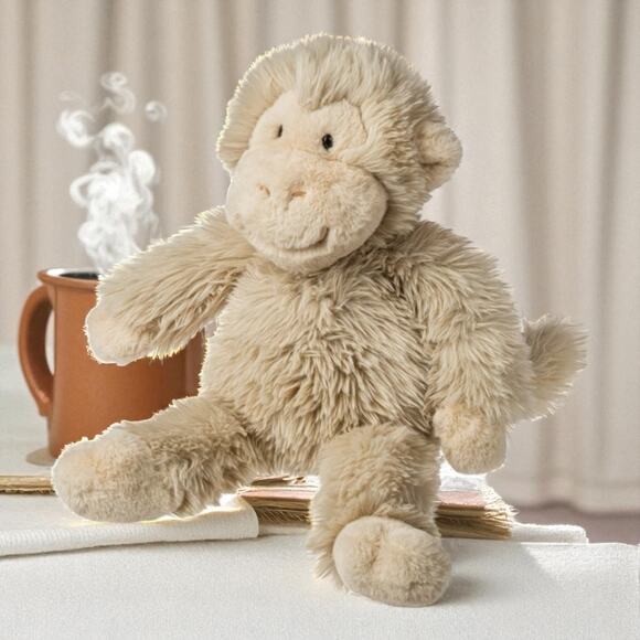 Mary Meyer Plush Popcorn Monkey FabFuzz Stuffed Animal Nursery Decor Shower 16" - Picture 10 of 10
